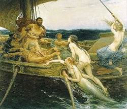 Ulysse et les sirènes par Herbert James Draper(1864 - 1920).