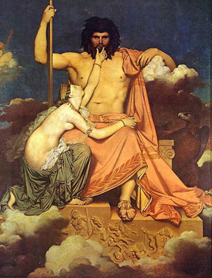 Zeus et Thétis
